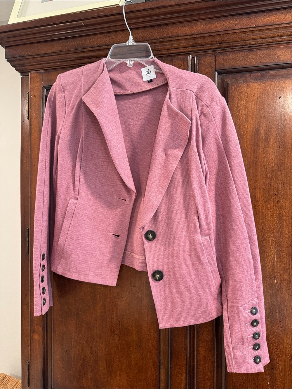 cAbi Pink Cropped Blazer